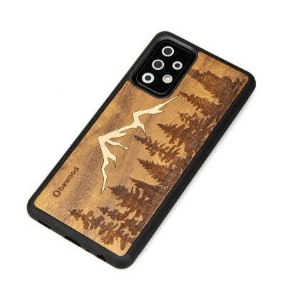 Obrazek 2 dla: Drewniane Etui na Samsung Galaxy A52/A52s 5G GÓRY IMBUIA