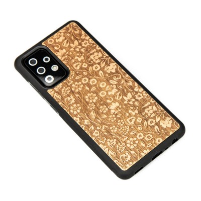 Picture 2 for: Samsung Galaxy A72 5G Flowers Anigre Wood Case