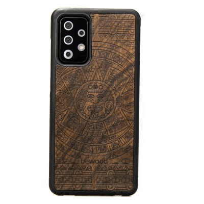 Obrazek dla: Drewniane Etui na Samsung Galaxy A72 5G KALENDARZ AZTECKI ZIRICOTE