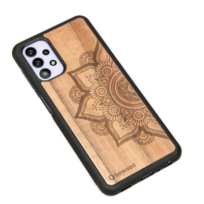 Obrazek 2 dla: Drewniane Etui na Samsung Galaxy A32 5G MANDALA JABŁOŃ