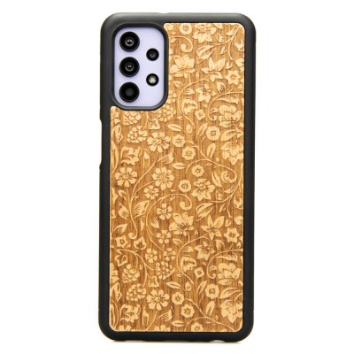 Obrazek dla: Drewniane Etui na Samsung Galaxy A32 5G KWIATY POLNE ANIEGRE