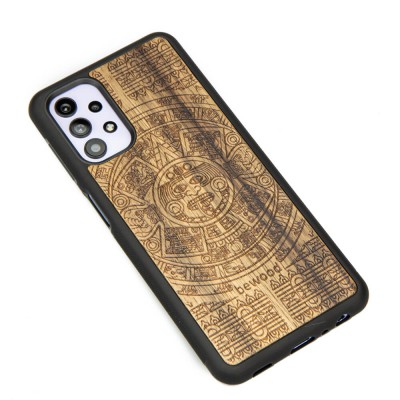 Picture 2 for: Samsung Galaxy A32 5G Aztec Calendar Frake Wood Case