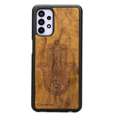 Obrazek dla: Drewniane Etui na Samsung Galaxy A32 5G HAMSA IMBUIA