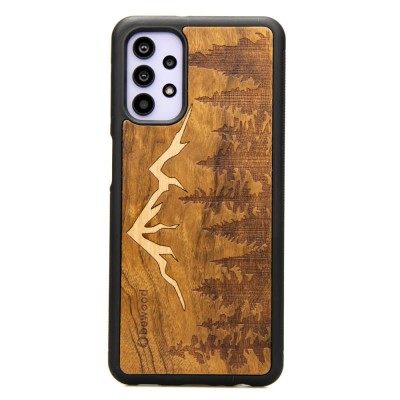 Obrazek dla: Drewniane Etui na Samsung Galaxy A32 5G GÓRY IMBUIA