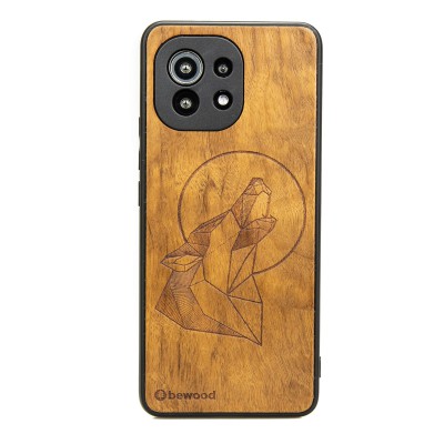 Obrazek dla: Drewniane Etui Xiaomi Mi 11 Lite / 5G / 5G NE WILK IMBUIA