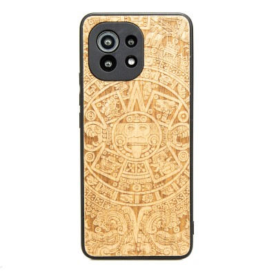 Picture for: Xiaomi Mi 11 Lite Aztec Calendar Anigre Wood Case