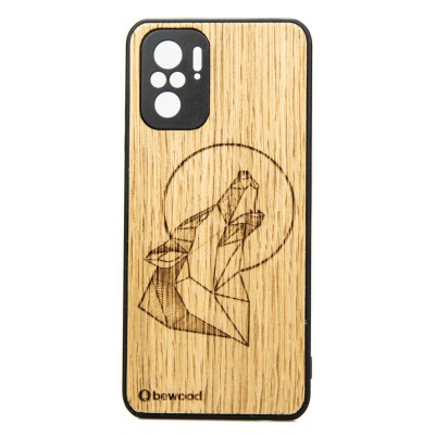 Obrazek dla: Drewniane Etui Xiaomi Redmi Note 10 WILK DĄB