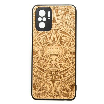 Picture for: Xiaomi Redmi Note 10 Aztec Calendar Anigre Wood Case