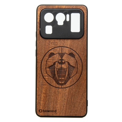 Obrazek dla: Drewniane Etui Xiaomi Mi 11 Ultra NIEDŹWIEDŹ MERBAU