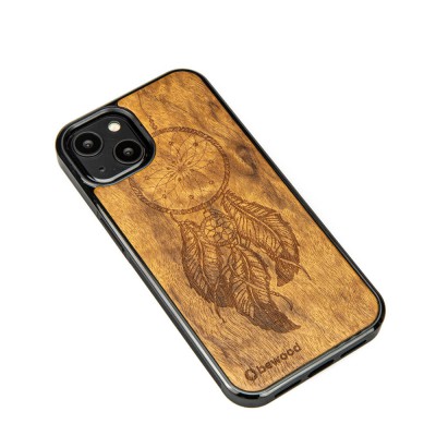Obrazek 2 dla: Drewniane Etui na iPhone 13 ŁAPACZ SNÓW IMBUIA