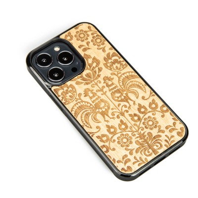 Obrazek 2 dla: Drewniane Etui na iPhone 13 Pro POLSKI FOLK ANIEGRE