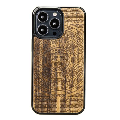 Picture for: Apple iPhone 13 Pro Aztec Calendar Frake Wood Case