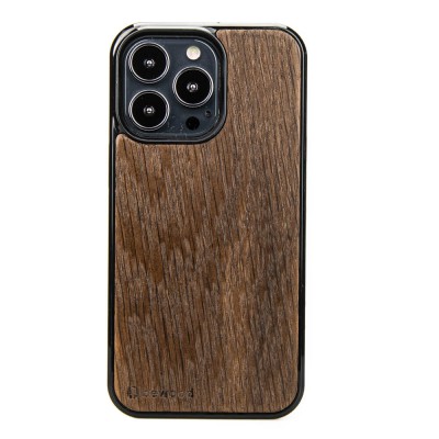 Obrazek dla: Drewniane Etui na iPhone 13 Pro DĄB WĘDZONY