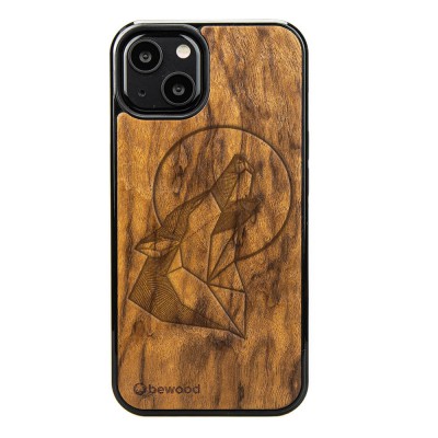 Obrazek dla: Drewniane Etui na iPhone 13 WILK IMBUIA