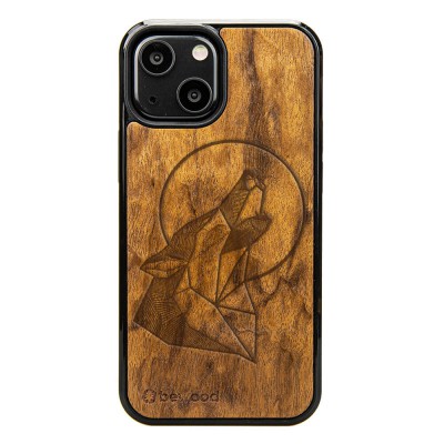 Obrazek dla: Drewniane Etui na iPhone 13 Mini WILK IMBUIA