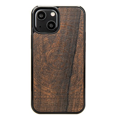 Picture for: Apple iPhone 13 Mini Aztec Calendar Ziricote Wood Case