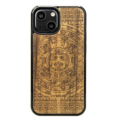 Picture for: Apple iPhone 13 Mini Aztec Calendar Frake Wood Case