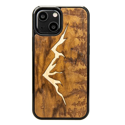 Picture for: Apple iPhone 13 Mini Mountains Imbuia Wood Case