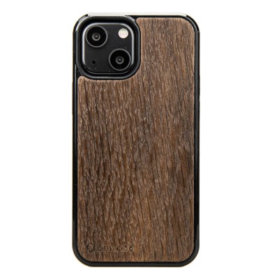 Obrazek dla: Drewniane Etui na iPhone 13 Mini DĄB WĘDZONY