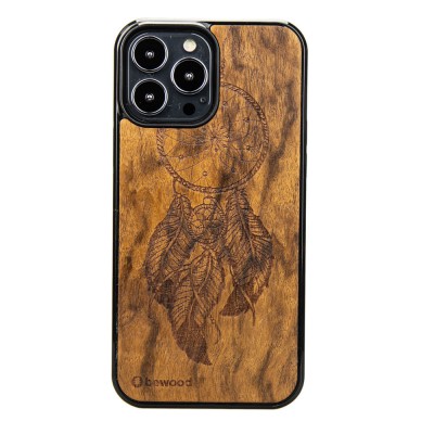 Obrazek dla: Drewniane Etui na iPhone 13 Pro Max ŁAPACZ SNÓW IMBUIA