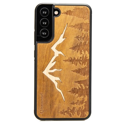 Picture for: Samsung Galaxy S22 Plus Mountains Imbuia Wood Case