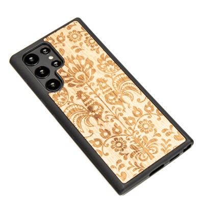 Obrazek 2 dla: Drewniane Etui na Samsung Galaxy S22 Ultra POLSKI FOLK ANIEGRE