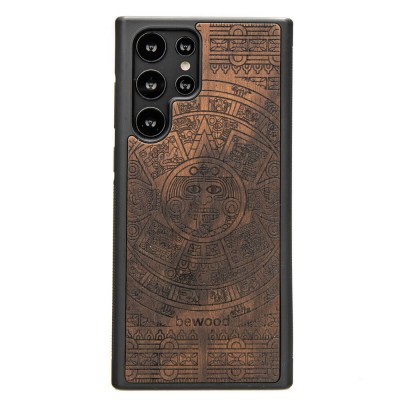 Obrazek dla: Drewniane Etui na Samsung Galaxy S22 Ultra KALENDARZ AZTECKI ZIRICOTE