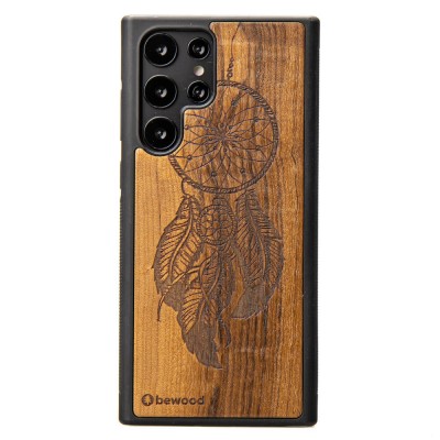 Obrazek dla: Drewniane Etui na Samsung Galaxy S22 Ultra ŁAPACZ SNÓW IMBUIA