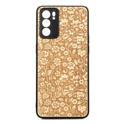 Picture for: Oppo Reno 6 5G Flowers Anigre Wood Case
