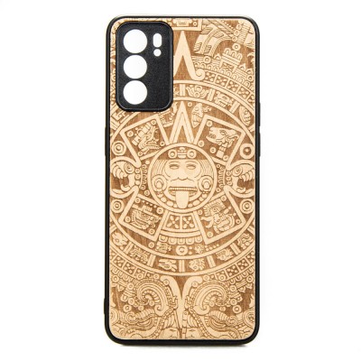 Picture for: Oppo Reno 6 5G Aztec Calendar Anigre Wood Case