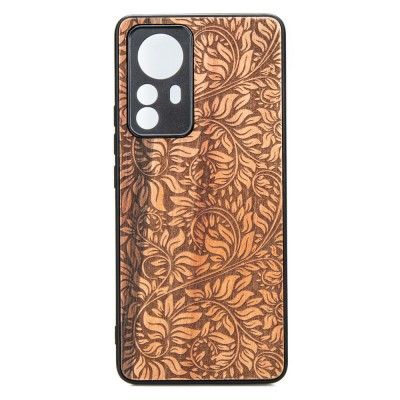Obrazek dla: Drewniane Etui Xiaomi 12 Pro LIŚCIE JABŁOŃ