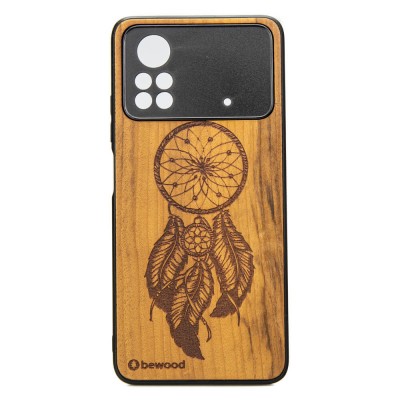 Obrazek dla: Drewniane Etui Xiaomi POCO X4 Pro 5G ŁAPACZ SNÓW IMBUIA