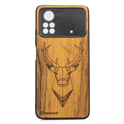 Obrazek dla: Drewniane Etui Xiaomi POCO X4 Pro 5G JELEŃ IMBUIA