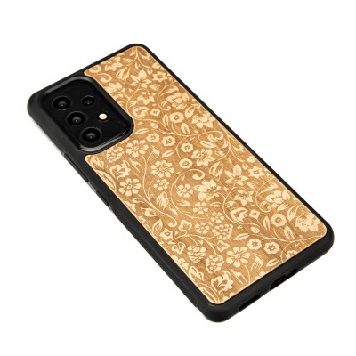Obrazek 2 dla: Drewniane Etui na Samsung Galaxy A53 5G KWIATY POLNE ANIEGRE
