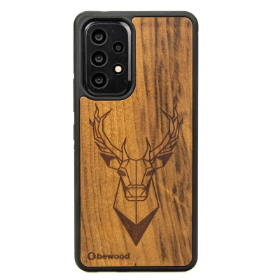 Obrazek dla: Drewniane Etui na Samsung Galaxy A53 5G JELEŃ IMBUIA