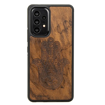 Obrazek dla: Drewniane Etui na Samsung Galaxy A53 5G HAMSA IMBUIA