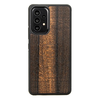 Picture for: Samsung Galaxy A73 5G Aztec Calendar Ziricote Wood Case