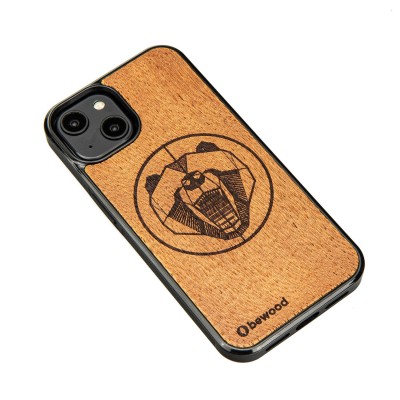 Picture 2 for: Apple iPhone 14 Bear Merbau Bewood Wood Case