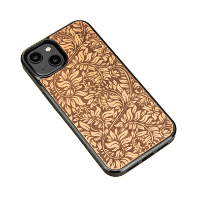 Obrazek 2 dla: Drewniane Etui Bewood na iPhone 14 LIŚCIE JABŁOŃ