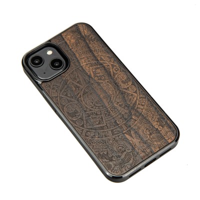 Picture 2 for: Apple iPhone 14 Aztec Calendar Ziricote Bewood Wood Case