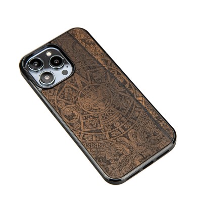 Picture 2 for: Apple iPhone 14 Pro Max Aztec Calendar Ziricote Bewood Wood Case