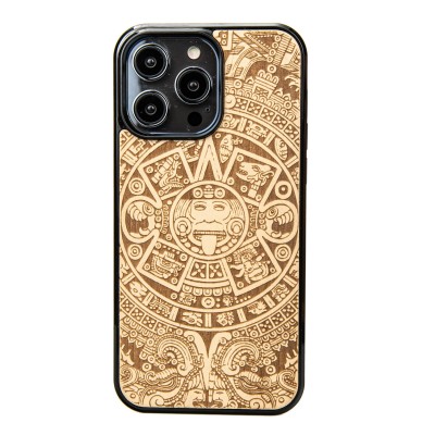 Picture for: Apple iPhone 14 Pro Max Aztec Calendar Anigre Bewood Wood Case