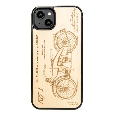 Obrazek dla: Drewniane Etui Bewood na iPhone 14 Plus HARLEY PATENT ANIEGRE