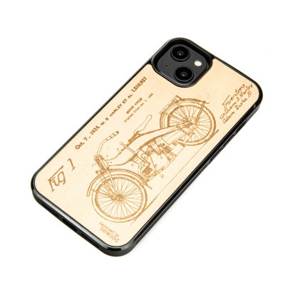 Obrazek 2 dla: Drewniane Etui Bewood na iPhone 14 Plus HARLEY PATENT ANIEGRE