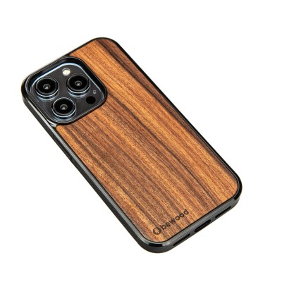 Obrazek 2 dla: Drewniane Etui Bewood na iPhone 14 Pro PALISANDER SANTOS