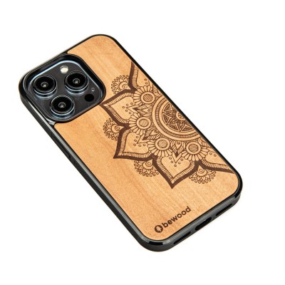 Picture 2 for: Apple iPhone 14 Pro Mandala Apple Tree Bewood Wood Case