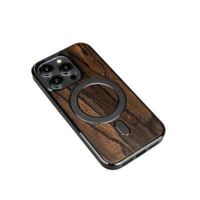 Picture 2 for: Apple Bewood iPhone 14 Pro Ziricote Bewood Wood Case Magsafe