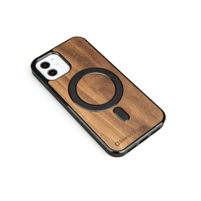 Obrazek 2 dla: Drewniane Etui Bewood na iPhone 12/12 Pro Orzech Amerykański MagSafe