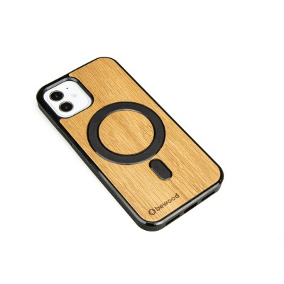 Obrazek 2 dla: Drewniane Etui Bewood na iPhone 12/12 Pro Dąb MagSafe