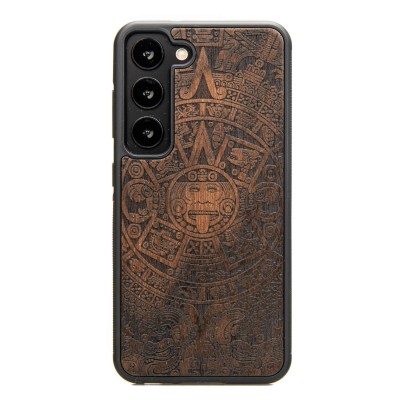 Picture for: Samsung Galaxy S23 Aztec Calendar Ziricote Bewood Wood Case